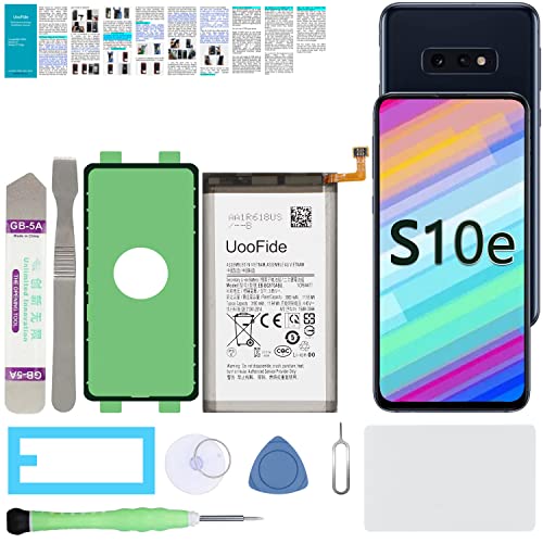 UooFide Battery Replacement for Samsung Galaxy S10e SM-G970 All Carriers (Not for SM-G973 and SM-G975), EB-BG970ABE EB-BG970ABU EB-BG970ABA Battery with Installation Manual + Repair Tool Set
