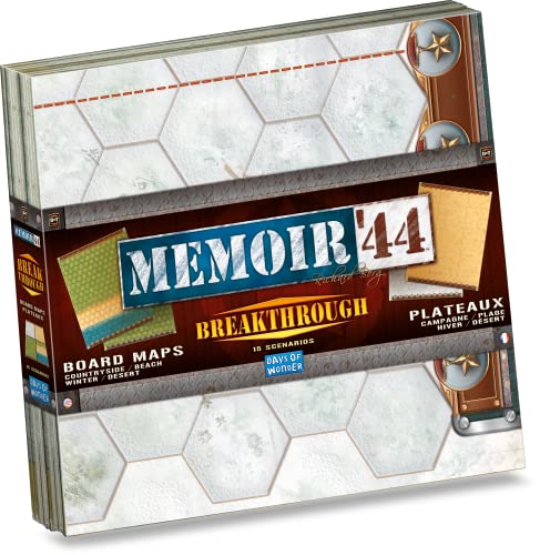 Memoir '44 Breakthrough Kit Board Game EXPANSION - 2 Double-Sided Oversize Maps for Epic WWII Battles! Strategy Game for Kids & Adults, Ages 8+, 2 Players, 30-60 MinPlaytime, Made by Days of Wonder