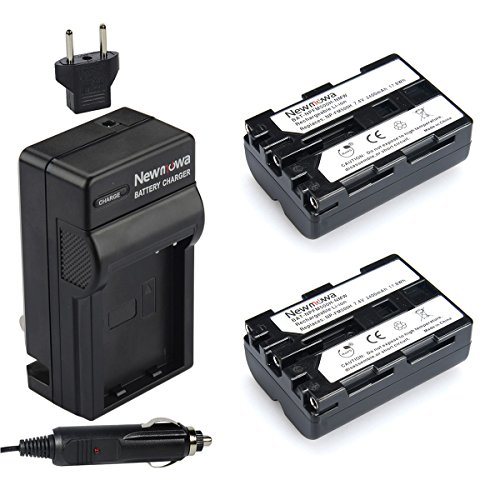 Newmowa NP-FM500H Replacement Battery (2-Pack) and Charger Kit for Sony Alpha A57 A58 A65 A77 A99 A500 A550 A560 A580 A700 A850 A900 Sony SLT a99 II