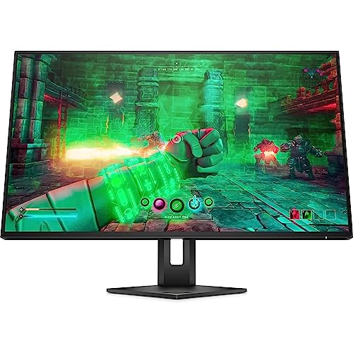 HP OMEN 27u 4K UHD 27 Inch Gaming Console Monitor IPS 144Hz 1ms VESA Display HDR 400, AMD Freesync Premium Pro, Adjustable Stand, HDMI, USB, DisplayPort for Desktop Laptop PC, Black (Renewed)