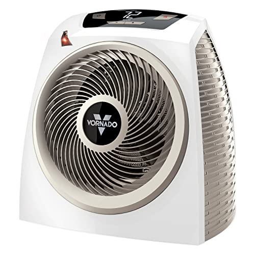 Vornado AVH10 Space Heater for Home, 1500W/750W, Fan Only Option, Digital Display with Adjustable Thermostat, Advanced Safety Features, Auto Climate Control, Whole Room Electric Heater for Indoors