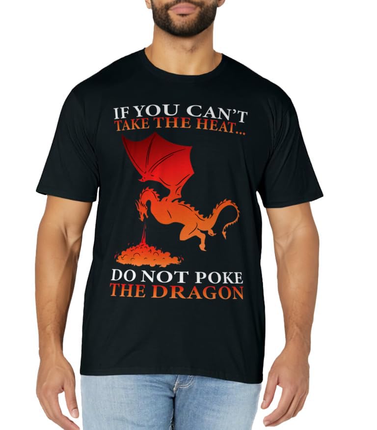 Cool Dragon Flame-Spewing Flying Mythical Creature T-Shirt