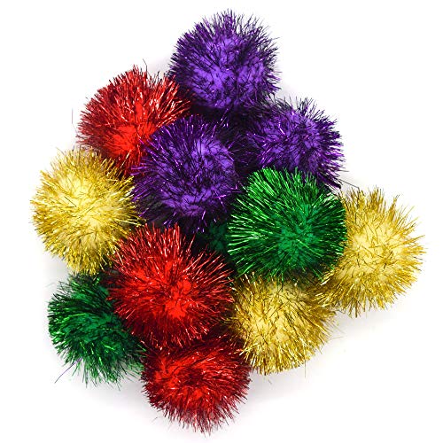 tinsel ball cat toy