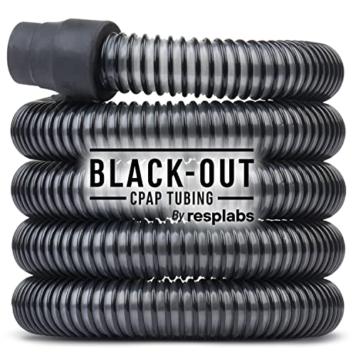 resplabs CPAP Hose | Perfect Fit Replacement Tubing for All CPAP Machines | 6ft Standard 22mm, Black-Out