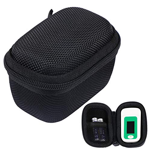 Yoodelife Hard Storage Case Bag for Fingertip Pulse Oximeter fits for Innovo Deluxe/Santamedical/Concord Sapphire Blood Oxygen Saturation Monitor, Black