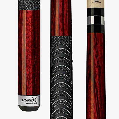 Players HXTC15 Billiard Pool Cue PureX Enhanced Zebrawood Forearm and Butt with Mz Multi-Zone Grip, Kamui Tip, 19-Ounce, 11.75 mm