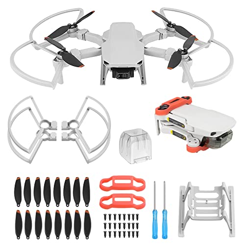 Craznick Mini 2 SE/Mini SE/Mini 2 Propellers: with Propeller Guard Landing Gear Leg Extensions Propellers Holder Guard Gimbal Cover Total 24 pcs for DJI Mini 2 SE/Mini SE/Mini 2 Drone Accessories Set