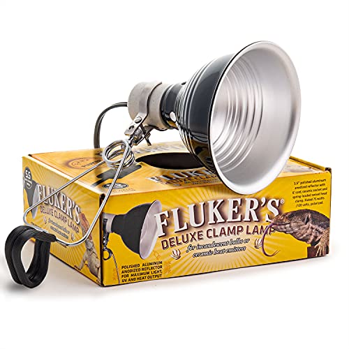 Fluker's Repta-Clamp Lamp, Heavy Duty, UL/CUL Approved, with On/Off Switch for Reptiles, 5.5'