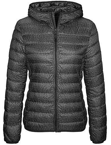 wantdo Women's Winter Packable Warm Down Coat Light Puffer Jacket (Gray, Medium)