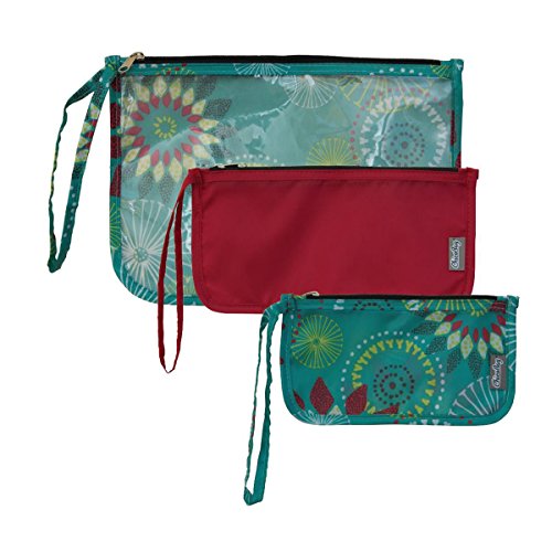 ChicoBag Travel Zip Pouches, Reusable, TSA Approved, Set of 3, Solstice Pattern