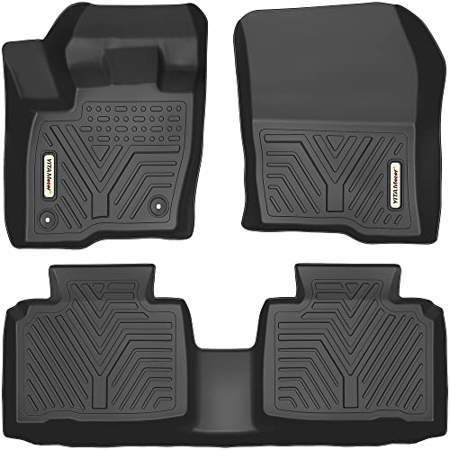 YITAMOTOR Floor Mats Compatible with 2015-2024 Ford Edge, Custom Fit Black TPE Floor Liners 1st & 2nd Row All-Weather Protection