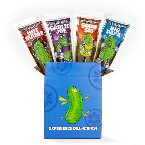 Van Holten's Pickles - Charismatic Characters Pickle-In-A-Pouch Gift Box - 4 Pack