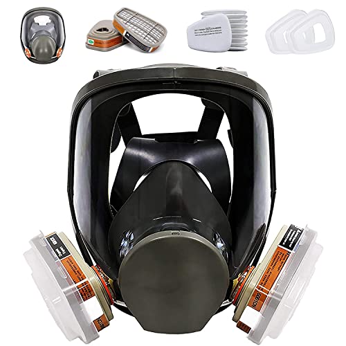 Bgs13 Full Face Respirаtor Reusable, Gas Cover Organic Vapor Mask and Anti-fog,dust-proof Full Face Cover ,Protection for for painting, mechanical polishing, logging, welding and other work protection