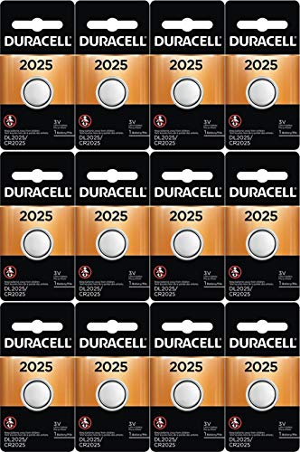 12-Pack Duracell 2025 Batteries 3.0 Volt Lithium Coin Button