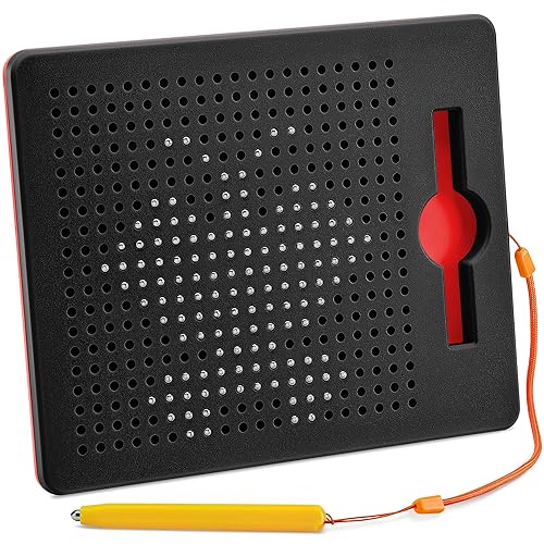 AYNAT FUN Magnetic Drawing Board for Toddlers & Kids - Toddler Doodle & Sketch Toys, Includes Magnet Stylus Pen and Beads for Girls & Boys, Travel & Car Ride Activities