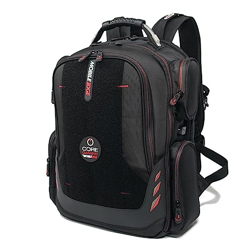 Mobile Edge CORE Gaming Laptop Backpack for 17-18 Inch Laptops with USB Charging Port and Cable, TSA-Friendly, MECGBPV1