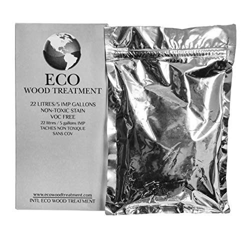 Eco Wood Treatment EWT5 5 US Gallon, Long Lasting, Silvery Patina | Semi-Transparent (1 Pack), 640 Fl Oz (Pack of 1)