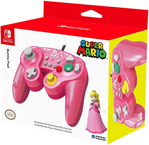 HORI Nintendo Switch Battle Pad (Peach) GameCube Style Controller Officially Licensed By Nintendo - Nintendo Switch