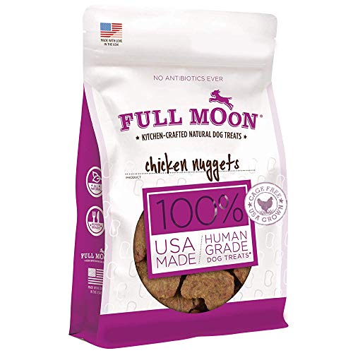 Full Moon Chicken Nuggets Healthy All Natural Dog Treats Human Grade Made in USA 12 oz