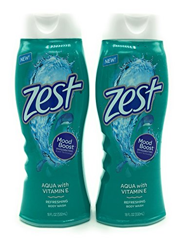 Zest Body Wash, Aqua, 18 Ounce, 2 Pack