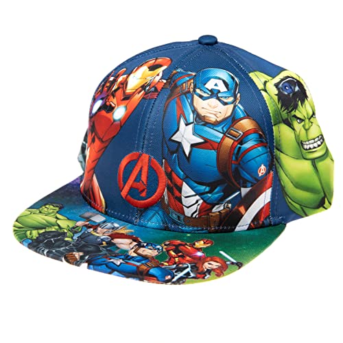 Marvel Avengers Baseball Cap, One Size Baseball hat for Men, Comfortable and Cool Avengers Gift for Any Age, Outstanding Superhero Men's Cap with Spiderman, Hulk, Captain America, Thor, and Medusa