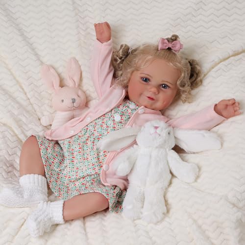 BABESIDE Reborn Baby Dolls Girl- Maddy, 20 Inch Cute Soft Body Realistic Newborn Baby Dolls,Lifelike Real Life Dolls with Hand Rooted Hair,Great Baby Toy for Kids Ages 3+
