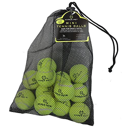 Hyper Pet Mini Tennis Balls for Dogs - 12 Pack (Dog Ball Dog Toys for Exercise, Fetch K9 Mini Kannon K2) Interactive Dog Toys & Dog Tennis Balls - Great Dog Toys for Small Dogs & Dog Gifts
