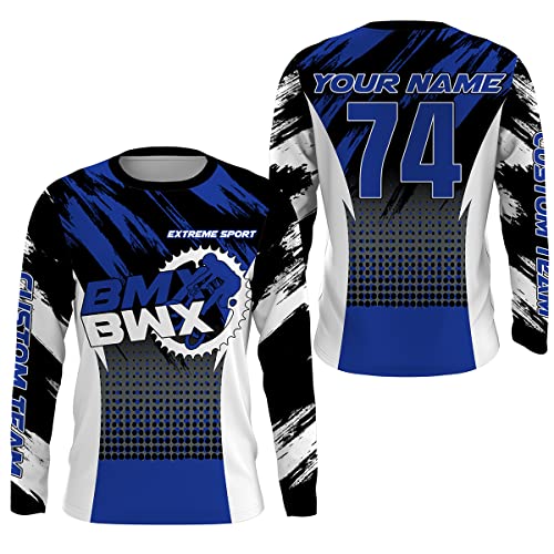 BMX Race Jersey Custom Bike Shirt UPF30+ Adult Kids BMX Shirt Youth Biking Gear Mens BMX Clothes for Boys Girls| SLC102