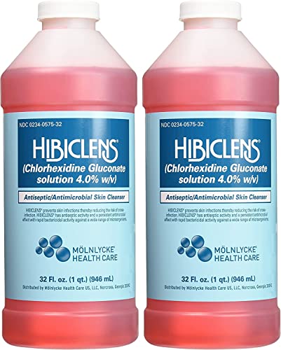 Hibiclens Antimicrobial Skin Liquid Soap,32 Fluid Ounce (Pack of 2)