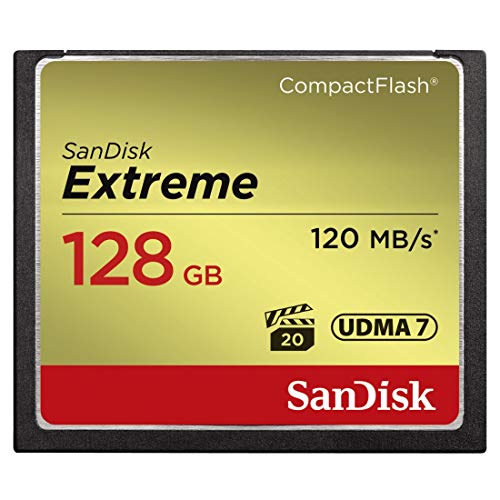 SanDisk 128GB Extreme CompactFlash Memory Card UDMA 7 Speed Up To 120MB/s - SDCFXSB-128G-G46