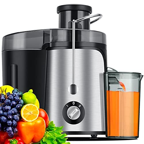 Juicer Machine 600W Juicer with 3 Inch Wide Mouth 2 Speed Setting, Centrifugal Juicer for Fruit, Vegetables Juice Extractor Easy to Clean