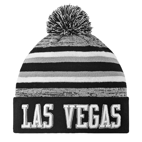 Las Vegas Beanie Hat Football Knit Hats Winter Cuffed Stylish Beanie Cap Sport Fans Fashion Toque Cap