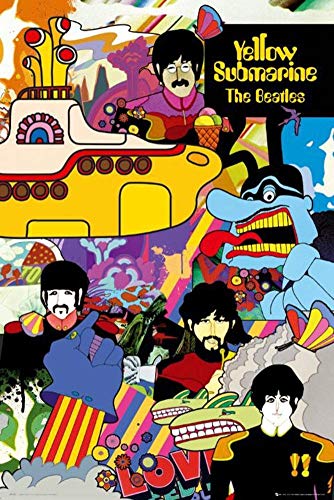 The Beatles - Yellow Submarine Poster 24 x 36in