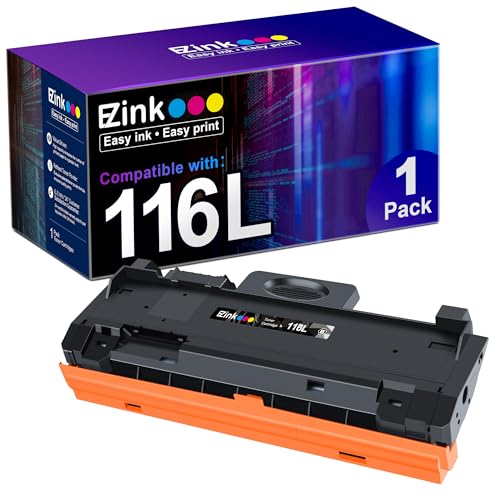 E-Z Ink (TM) Compatible Toner Cartridge Replacement for Samsung 116L MLTD116L D116L MLT D116L to use with SL-M2625D SL-M2675F SL-M2825DW SL-M2835DW SL-M2875FD SL-M2875FW SL-M2885FW (1 Black)