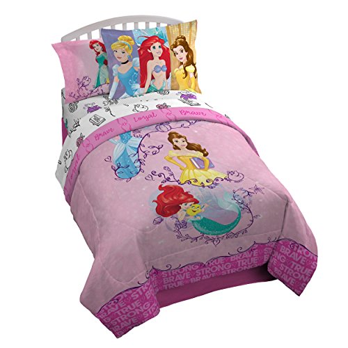 Jay Franco Princess Friendship Adventures 5 Piece Twin Bed Set (Offical Disney Product)