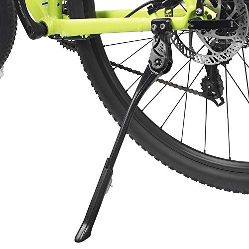 BV Bike Kickstand - Mountain Bike Kick Stand for 24-29' Bicycles - Adjustable Length, Non-Slip Sole, Aluminum Alloy Material - Black Bicycle Kickstand