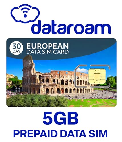 European 5GB Data only Sim Card. Works in 33 Countries in Europe.