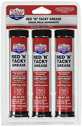 Lucas Oil 10318 Red N Tacky Grease 3 Ounce Combo Pack