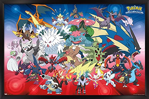 Trends International Wall Poster Pokémon Mega Evolutions, 22.375 x 34