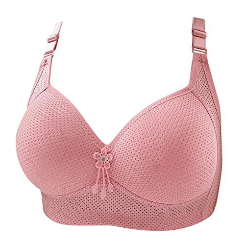 Lightning Deals of Today Front Closure Bras for Women no Underwire Padded Bralette Supportive Mastectomy Bra Comfort Cotton Soft Everyday Bra,Bras for Women no Underwire Push up