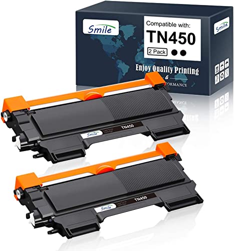JARB O Compatible Toner Cartridge Replacement for Brother TN450 (Black, 2-Pack)