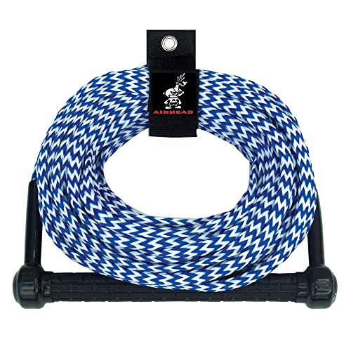 Airhead Water Ski Rope, Tractor-Grip Handle, 1 Section, 75-Feet,Blue and White