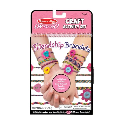 Melissa & Doug On the Go Friendship Bracelet Craft Set (Makes 10+ Bracelets)