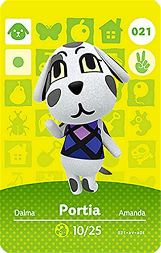 Portia- JORDEN Animal Crossing Happy Home Designer Amiibo Card - 021 By JORDEN