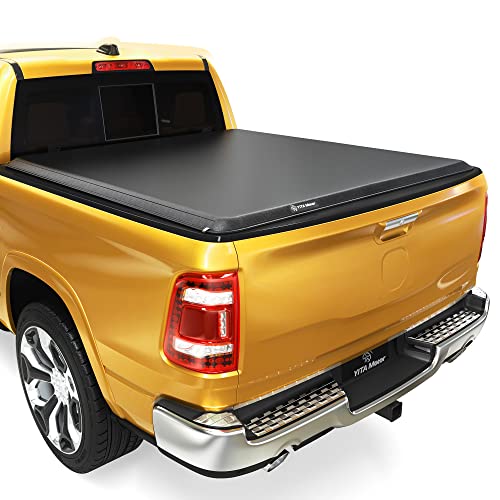 YITAMOTOR Soft Roll Up Truck Bed Tonneau Cover Compatible with 2003-2024 Dodge Ram 2500 3500, Fleetside 6.4 ft Bed Without RamBox