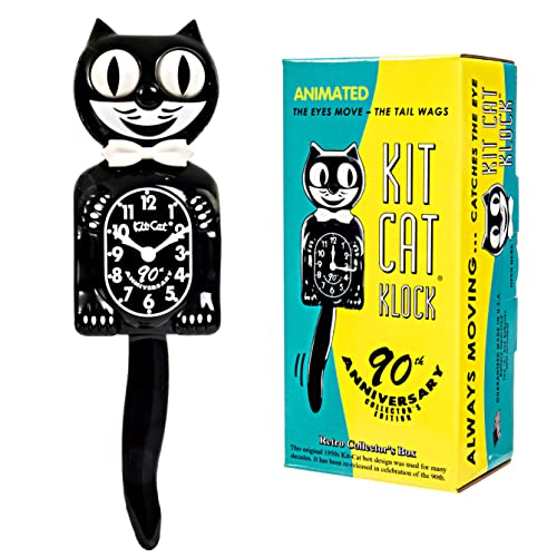 KIT CAT Klock Official 90th Anniversary Black with 1950s Collectors Box
