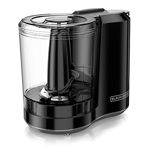 BLACK+DECKER 3-Cup Electric Food Chopper, HC300B, One Touch Pulse, 175W Motor, Stay-Sharp Blade, Dishwasher Safe
