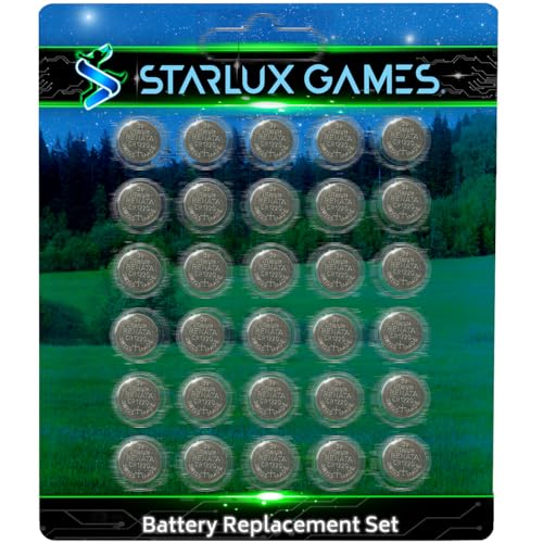 Starlux Games Battery Replacement Set | 48 CR1220 Batteries | for Capture The Flag Redux, Cosmic Kick The Can, Dive Diamonds & More | Compatible with Other Electronic Toys and Outdoor Toys for Kids