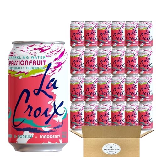 LaCroix Passionfruit Sparkling Water 12 fl oz Per can - Pack of 12 (144 fl oz in total)