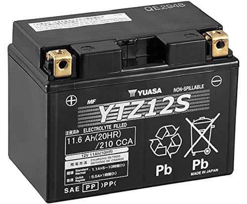 Yuasa YUAM7212A YTZ12S Factory Activated YTZ High Performance AGM Battery
